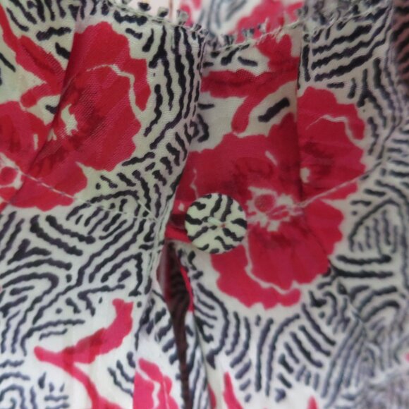 Rebecca Taylor Coral Fleur Long Sleeves Silk Blouse Size 8 - Picture 5 of 10